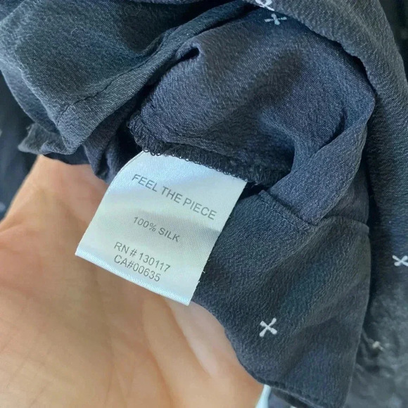 Feel the piece terre jacobs xs/s 100% silk blouse - Picture 6 of 10